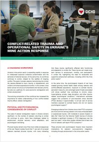 Conflict-related trauma and operational safety in Ukraine’s mine action response