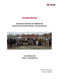 Course Report | Advanced training on ammunition identification and disposal in Afghanistan