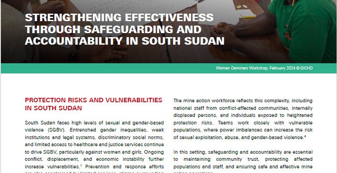 Strengthening effectiveness through safeguarding and accountability in South Sudan