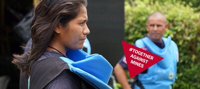 Join our #TogetherAgainstMines campaign on social media and share your stories throughout April!