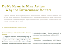 Do no harm in mine action | Why the environment matters