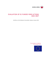 Evaluation of EC-funded mine actions 2002-2007