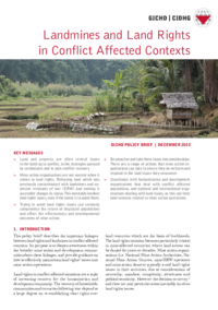 Landmines and Land Rights in Conflict Affected Contexts