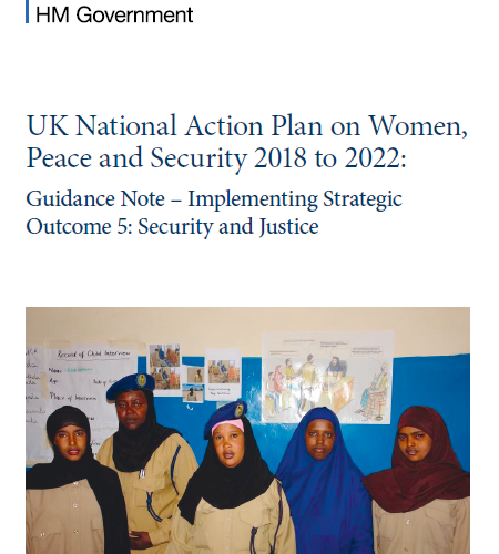 UK National Action Plan on Women, Peace and Security 2018 to 2022