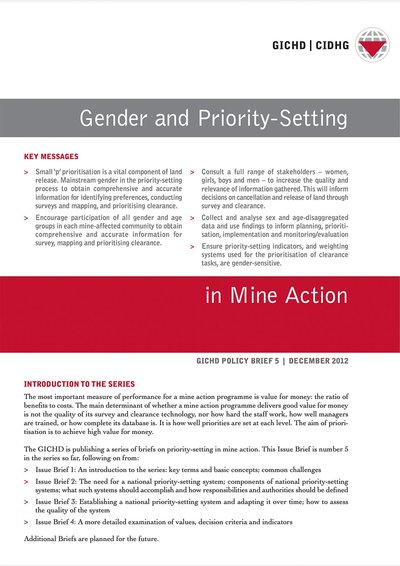 Male Engagement in Gender Mainstreaming in Mine Action - Afghanistan