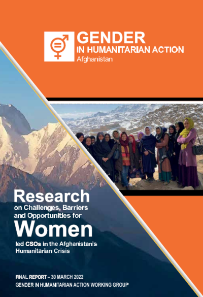 Research on Challenges, Barriers and Opportunities for Women CSOs in the Afghanistan Humanitarian Crisis