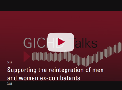 Supporting the reintegration of men and women ex-combatants