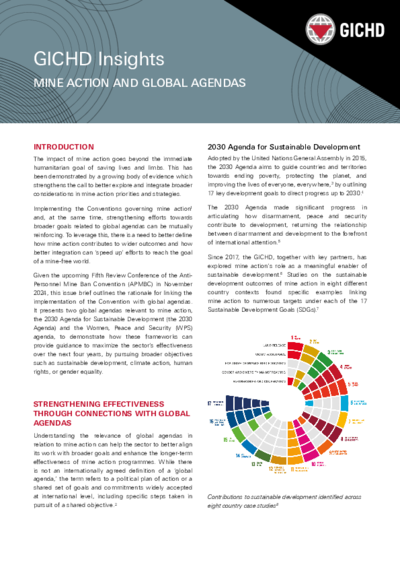 Mine Action and Global Agendas