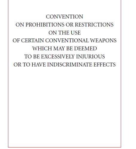 Convention on Certain Conventional Weapons (CCW)