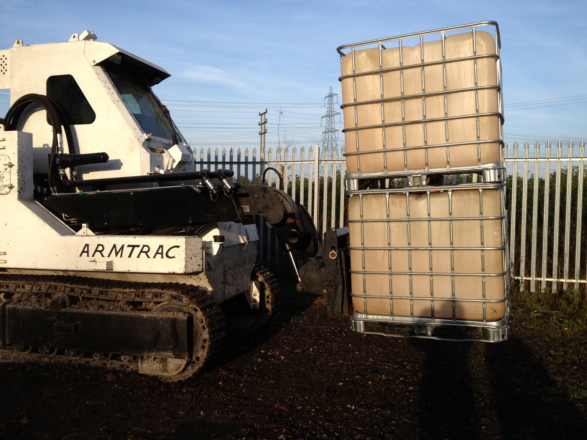 Armtrac 75T 230 fitted with Fork Lift Tines
