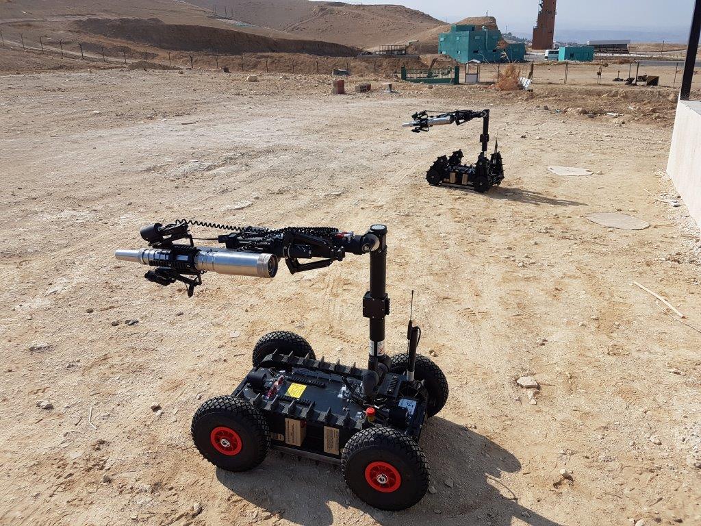 First Responder UGV wheels disruptor