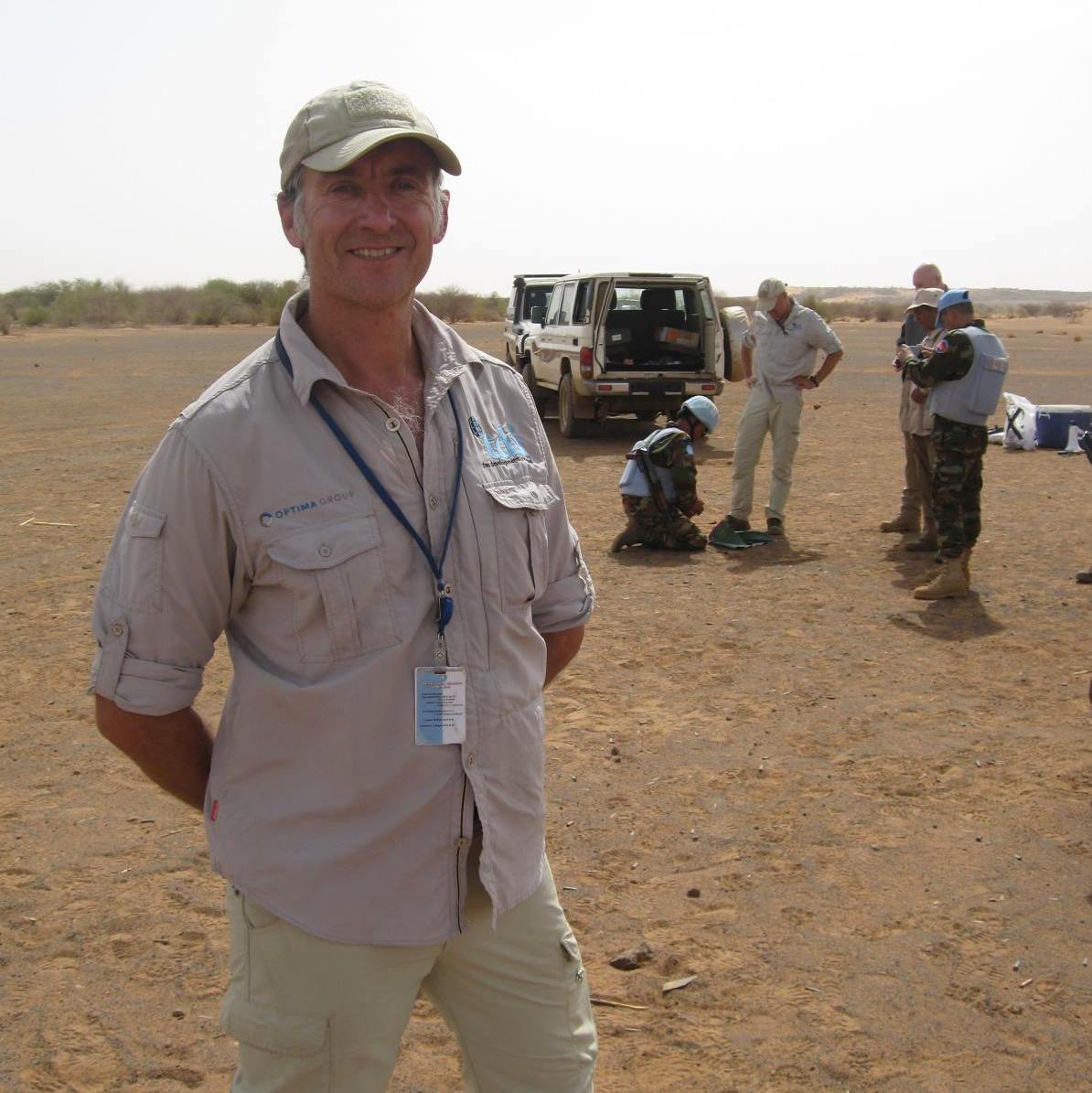 Imagine having to work in the searing 40°C desert heat in a bomb suit which is not only heavy, but far too big in size