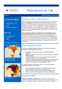 Fact sheet on Populations at Risk