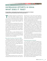 Increasing Efforts in Safe and Secure Management of Ammunition (SSMA): What does it Take?