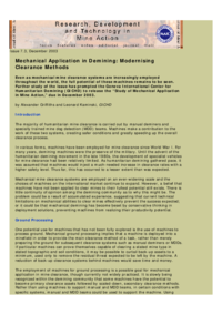 Mechanical Application in Demining: Modernising Clearance Methods
