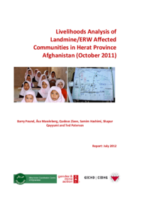 Livelihoods Analysis of Landmine/ERW Affected Communities in Herat Province Afghanistan