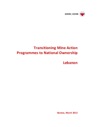 Transitioning Mine Action Programmes to National Ownership | Lebanon