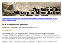 ERW : States Conclude a Protocol