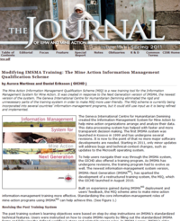 Modifying IMSMA Training: The Mine Action Information Management Qualification Scheme